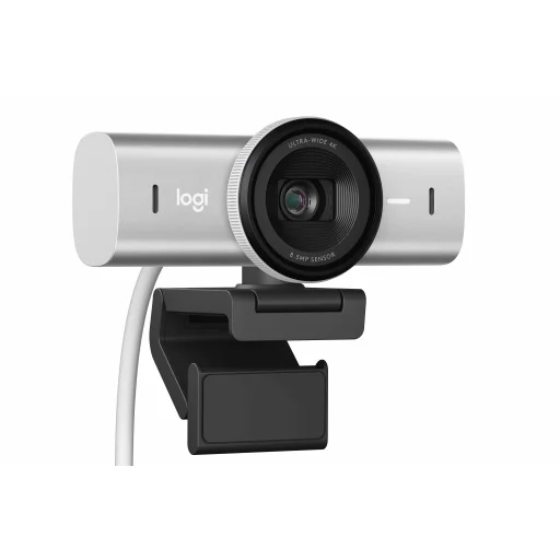 Logitech MX Brio 4K Ultra HD Collaboration and Streaming Webcam - Pale Grey - 8