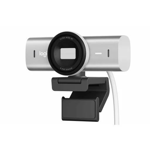 Logitech MX Brio 4K Ultra HD Collaboration and Streaming Webcam - Pale Grey - 1