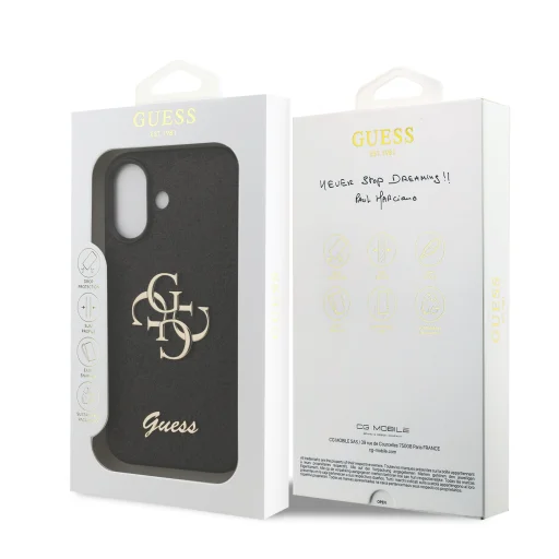  iPhone 17 Guess PU Fixed Glitter 4G Metal Logo tok - 7