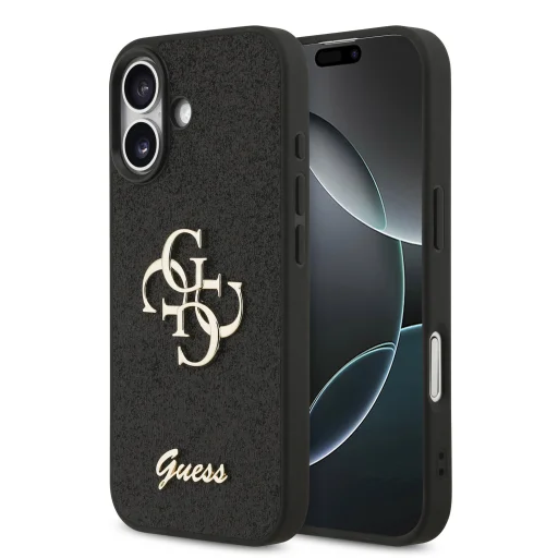  iPhone 17 Guess PU Fixed Glitter 4G Metal Logo tok - 1