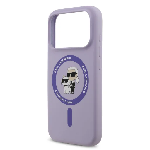  iPhone 17 Pro Lila Karl Lagerfeld Liquid Silicone Karl and Choupette MagSafe tok - 5