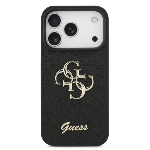  iPhone 17 Pro Guess PU Fixed Glitter 4G Metal Logo tok - 3