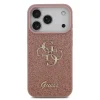  iPhone 17 Pro Pink Guess PU Glitter 4G Fém Logó tok thumbnail