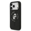  iPhone 17 Pro Karl Lagerfeld Liquid Silicone Karl and Choupette MagSafe tok fekete thumbnail