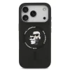  iPhone 17 Pro Karl Lagerfeld Liquid Silicone Karl and Choupette MagSafe tok fekete thumbnail