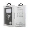  iPhone 17 Pro Karl Lagerfeld Liquid Silicone Karl and Choupette MagSafe tok fekete thumbnail
