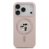  iPhone 17 Pro rózsaszín Karl Lagerfeld Liquid Silicone Karl és Choupette MagSafe tok thumbnail
