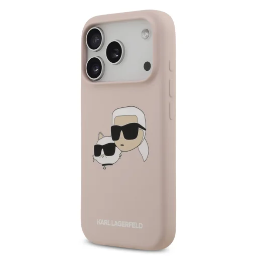  iPhone 17 Pro Pink Karl Lagerfeld Liquid Silicone Double Heads MagSafe tok - 2