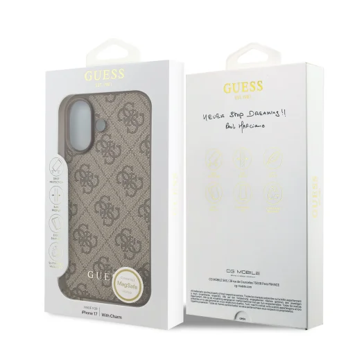 iPhone 17 Barna Guess 4G Charm tok - 6