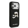  iPhone 17 Pro Fekete Karl Lagerfeld Liquid Silicone Double Heads MagSafe tok thumbnail