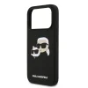  iPhone 17 Pro Fekete Karl Lagerfeld Liquid Silicone Double Heads MagSafe tok thumbnail