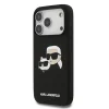  iPhone 17 Pro Fekete Karl Lagerfeld Liquid Silicone Double Heads MagSafe tok thumbnail