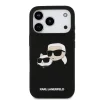  iPhone 17 Pro Fekete Karl Lagerfeld Liquid Silicone Double Heads MagSafe tok thumbnail