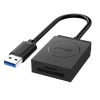 USB 3.0 Kártyaolvasó UGREEN CR127, 1 x SD - 1 x microSD, Fekete