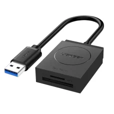 USB 3.0 Kártyaolvasó UGREEN CR127, 1 x SD - 1 x microSD, Fekete