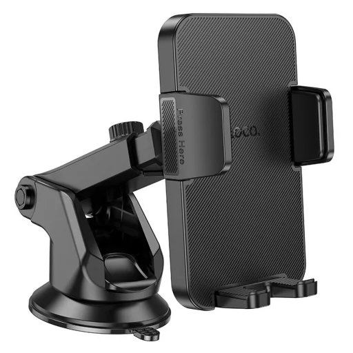 Autós telefontartó Hoco H37, 4.5inch - 7inch, Fekete - 5