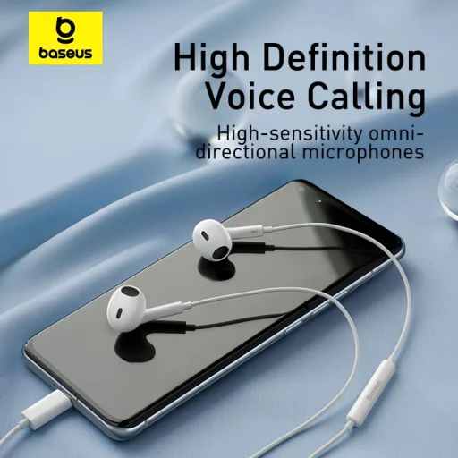 Handsfree USB-C Baseus Encok CZ17, White A00170000213-Z1  - 3