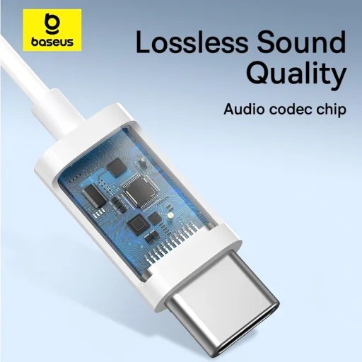 Handsfree USB-C Baseus Encok CZ17, White A00170000213-Z1  - 4