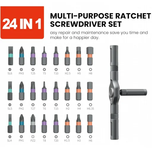 Ratchet ATuMan RS1, 24in1, Szürke - 3