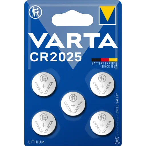 Lithium Gombelem Varta, CR2025, 5 darabos - 3