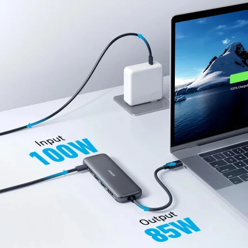 USB-C Hub Anker 332, 2 x USB-A - 2 x USB-C - 1 x HDMI, Szürke A8355H11 - 4