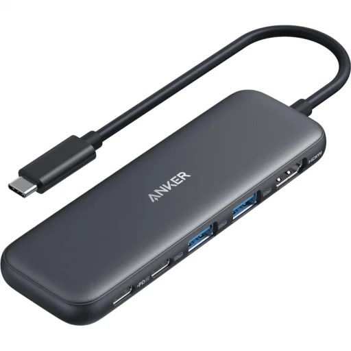 USB-C Hub Anker 332, 2 x USB-A - 2 x USB-C - 1 x HDMI, Szürke A8355H11 - 1