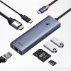 USB-C Hub Baseus UltraJoy, 2 x USB-A 3.0 - 1 x USB-C - 1 x HDMI - 1 x RJ45 - 1 x SD - 1 x microSD, Szürke thumbnail