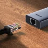 USB-C Hub Baseus UltraJoy, 2 x USB-A 3.0 - 1 x USB-C - 1 x HDMI - 1 x RJ45 - 1 x SD - 1 x microSD, Szürke thumbnail