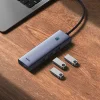 USB-C Hub Baseus UltraJoy, 4 x USB-A 3.0 - 1 x USB-C, Szürke B00052801811-01 thumbnail