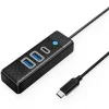 USB-C Hub Orico PWC2U-C3, 2 x USB-A 3.0 - 1 x USB-C, Fekete