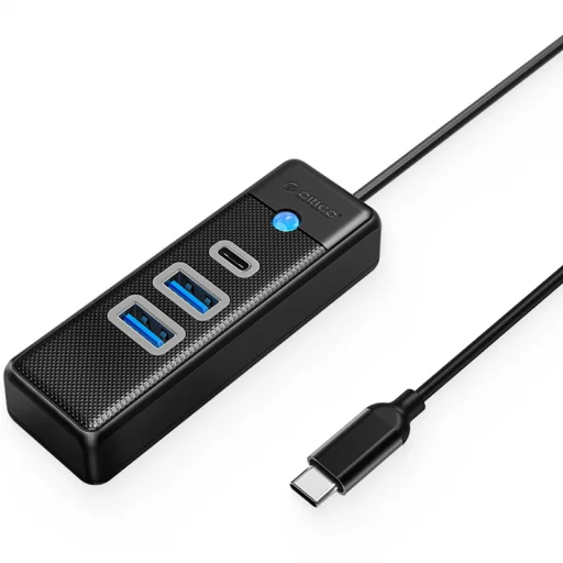 USB-C Hub Orico PWC2U-C3, 2 x USB-A 3.0 - 1 x USB-C, Fekete - 1