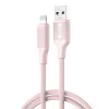 XO kábel NB265 USB - Lightning 1,0m 2,4A rózsaszín