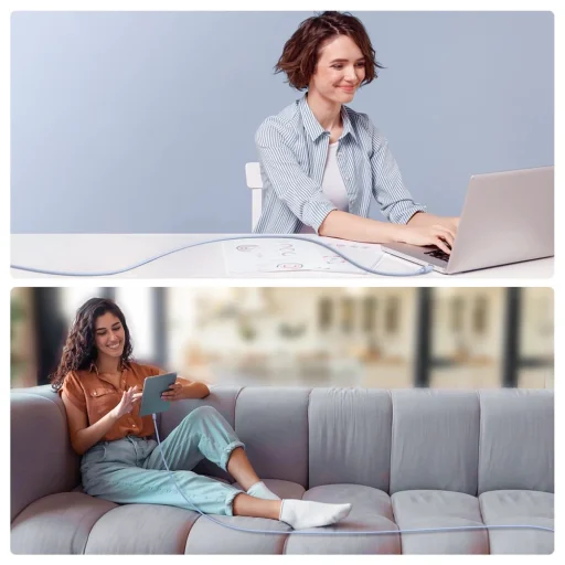 USB kábel - USB C 3A 1.2m Joyroom S-AC027A14 - kék - 5