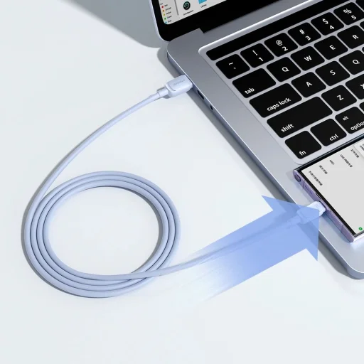 USB kábel - USB C 3A 1.2m Joyroom S-AC027A14 - kék - 6