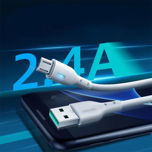USB - micro USB kábel 2.4A 2m Joyroom S-UM018A13 - fehér - 2