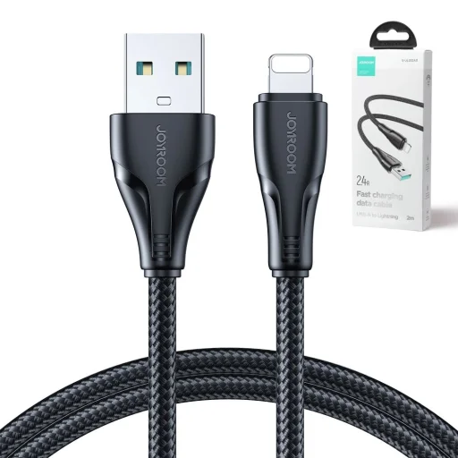 Joyroom USB - Lightning 2.4A kábel Surpass Series 2 m fekete (S-UL012A11) - 7