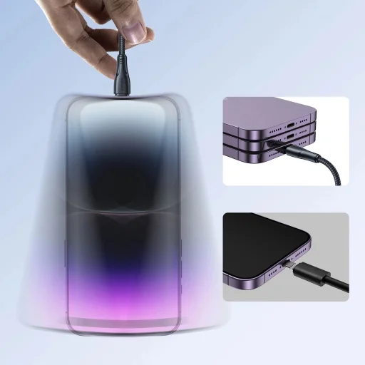 Joyroom USB - Lightning 2.4A kábel Surpass Series 2 m fekete (S-UL012A11) - 12