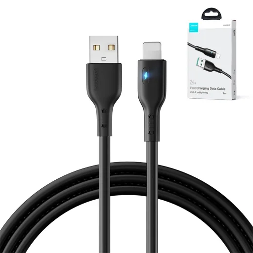 USB - Lightning 2.4A 2m kábel Joyroom S-UL012A13 - fekete - 3