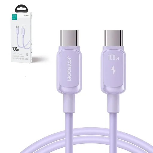 Joyroom S-CC100A14 USB-C - USB-C kábel 100W 480Mb/s 1.2m - lila - 2