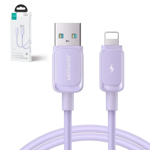 Lightning - USB 2.4A kábel 1.2m Joyroom S-AL012A14 - lila - 3