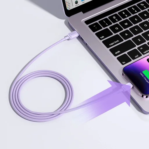 Lightning - USB 2.4A kábel 1.2m Joyroom S-AL012A14 - lila - 6