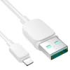 Lightning - USB 2.4A kábel 1.2m Joyroom S-AL012A14 - fehér - 2