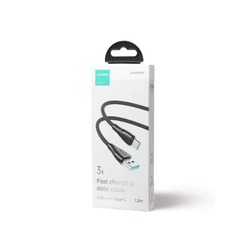 Joyroom USB - USB C 3A Surpass Series kábel gyors töltéshez és adatátvitelhez 1.2 m fekete (S-UC027A11) - 5