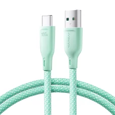 Joyroom Multi-Color Series SA34-AC6 USB-A / USB-C Kábel 100W Gyors Átvitel 1m - Zöld