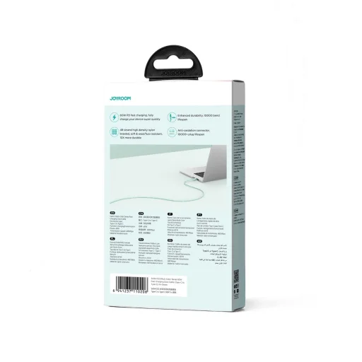 Joyroom SA34-CC3 USB-C - USB-C kábel 60W 480Mb/s 1m - zöld - 4