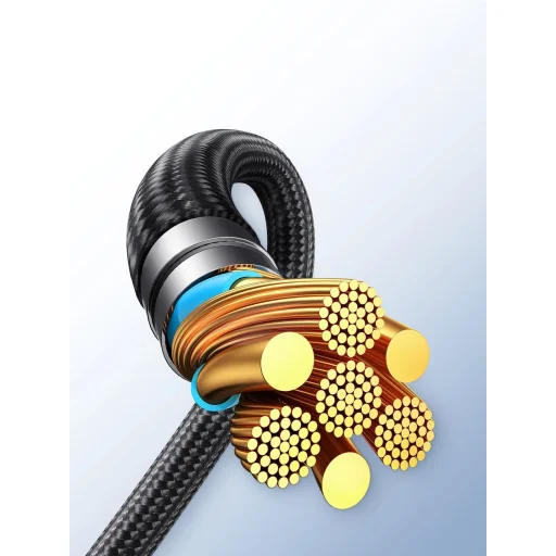 2 az 1-ben kábel Joyroom Speedy sorozat SA21-1T2 USB-C - USB-C / USB-C 1,5m fekete - 12