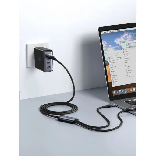 2 az 1-ben kábel Joyroom Speedy sorozat SA21-1T2 USB-C - USB-C / USB-C 1,5m fekete - 13