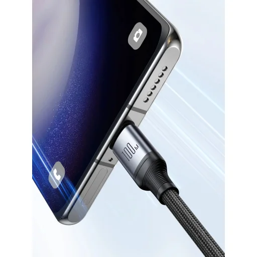 2 az 1-ben kábel Joyroom Speedy sorozat SA21-1T2 USB-C - USB-C / USB-C 1,5m fekete - 9