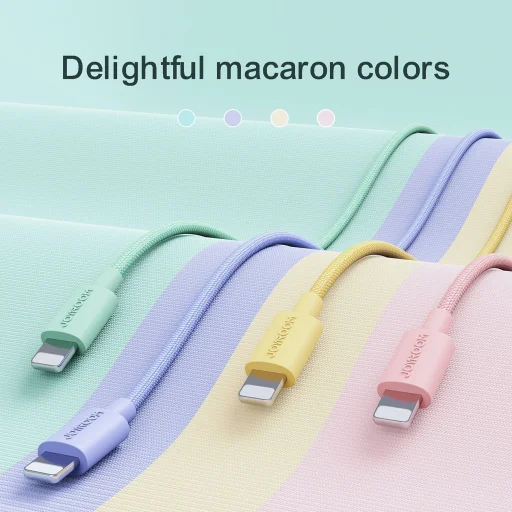 Joyroom S-2030M13 kábel Lightning és USB-A csatlakozókkal, 2 m hosszú - rózsaszín - 2