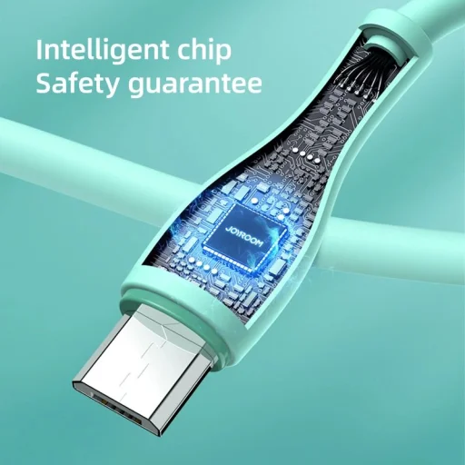 USB - micro USB kábel Joyroom S-2030M8 3A 2m - zöld - 3